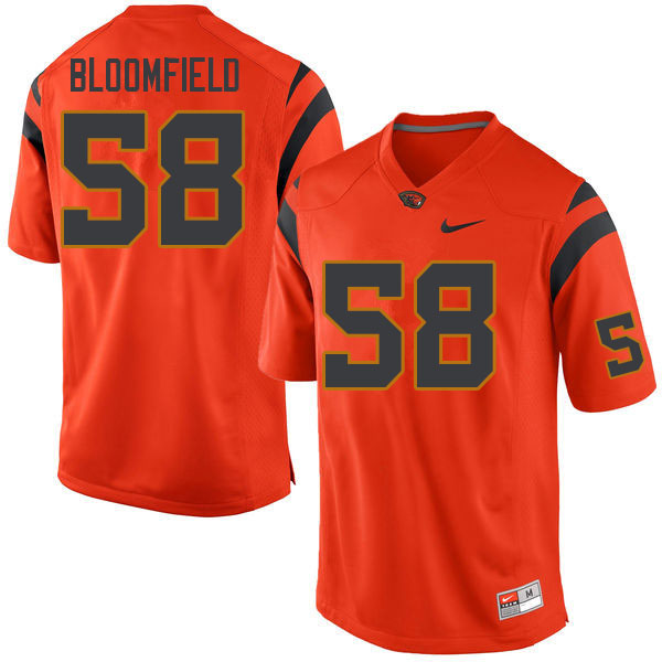 Men #58 Heneli Bloomfield Oregon State Beavers College Football Jerseys Sale-Orange - Click Image to Close